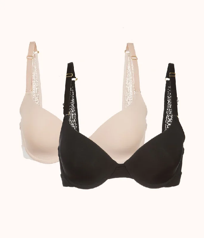 The T-Shirt Bra Bundle: Jet Black/Toasted Almond