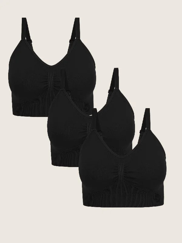 Wash Wear Spare® Nellie Wireless Bra Pack | Black