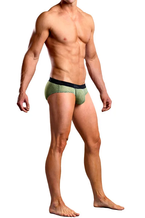 Brazilian Artigo Low-Rise Bikini Brief Underwear - Olive Green -Clearance