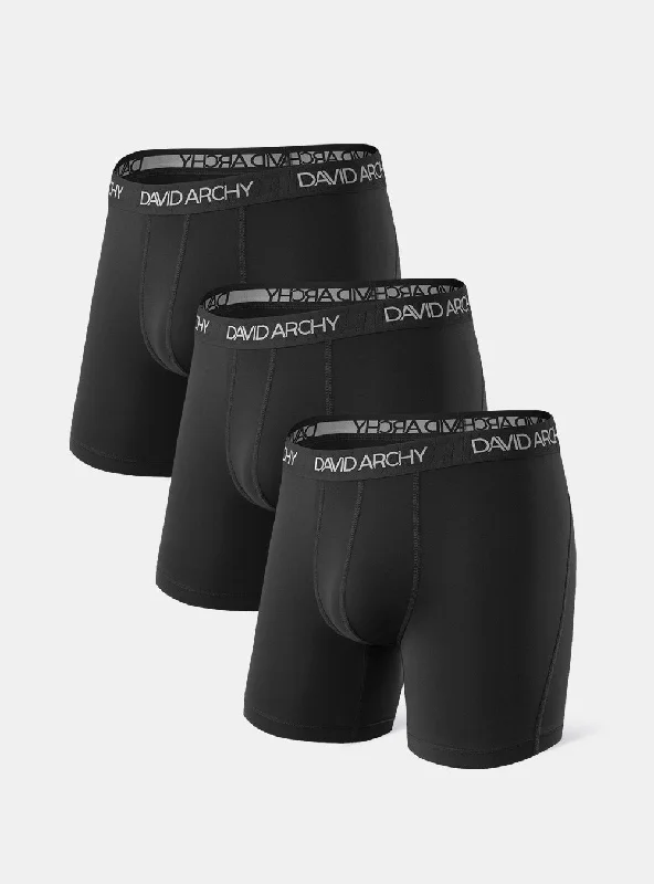 3 Pack Quick Dry Breathable Boxer Briefs Underwear