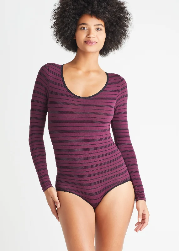 Long Sleeve Shaping Bodysuit - Cotton Seamless