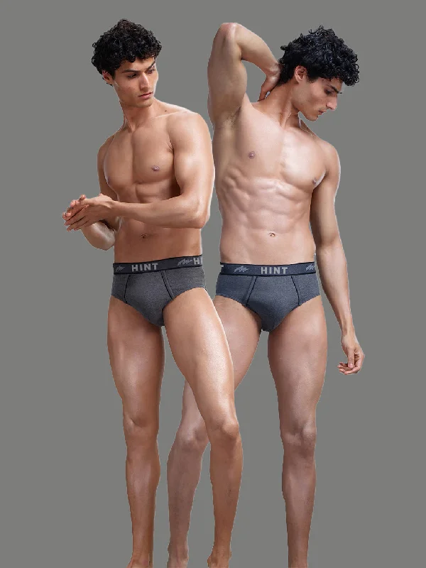 HINT IN METRO BRIEF # PLAIN ( Pack of 2 )