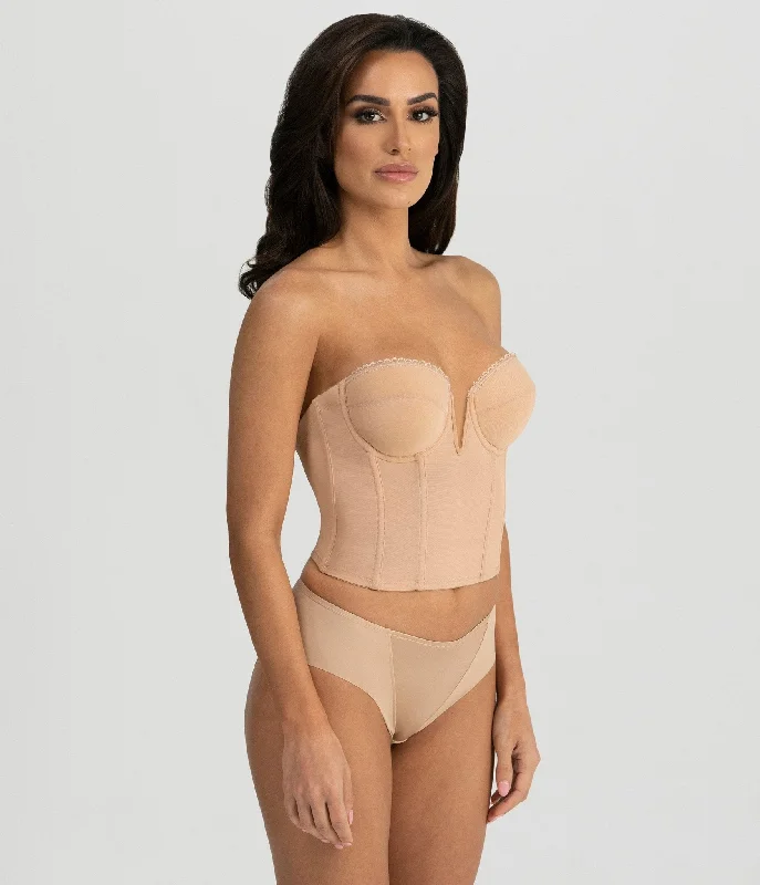 Mocha V-Wire Backless Strapless Valerie Bridal Bra